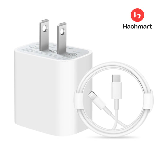 Original Iphone 20W USB-C Power Adapter 2 Pin with Charge Cable