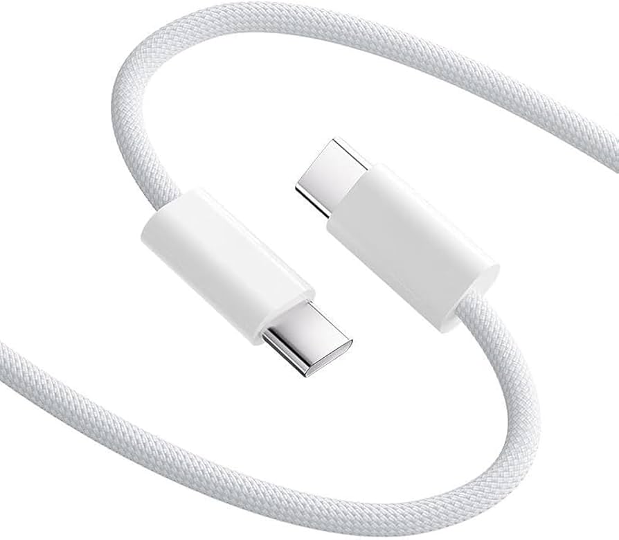 Phone 16 Pro Max 60W Type C To C PD Fast Charging Nylon Cable (1 Meter)