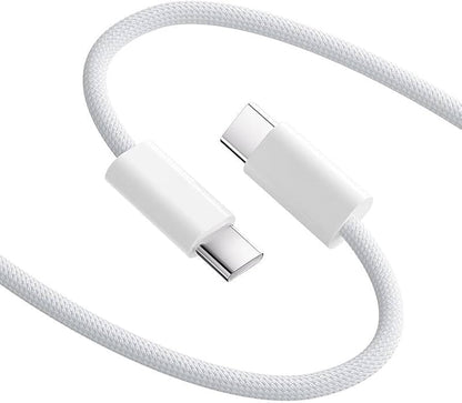 Phone 16 Pro Max 60W Type C To C PD Fast Charging Nylon Cable (1 Meter)