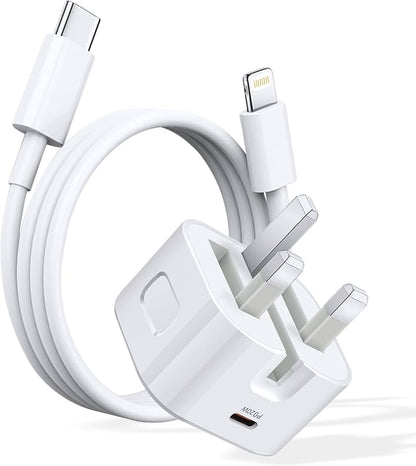 Original Iphone 20W USB-C Power Adapter 3 Pin with Charge Cable